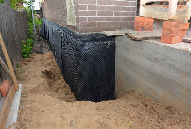 Happy homeowners after waterproofing job in Sterling